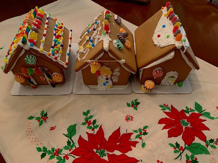 3 examples of DIY gingerbread house kits for Christmas and the holidays