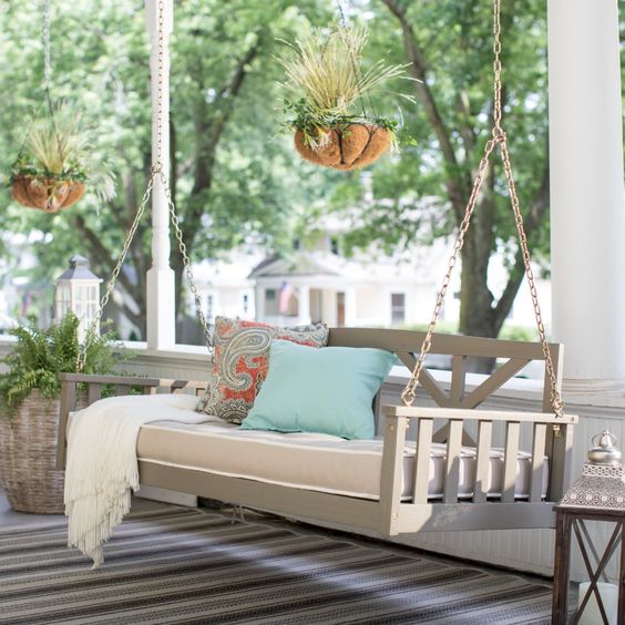 Diy porch swing online cushion